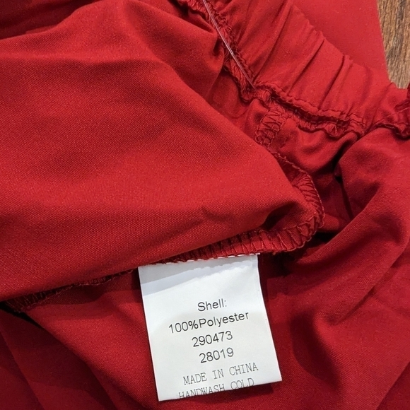 Shorts, Athletic Fit fast dry, Woman's Red Shorts, Plus Size 2x - Picture 6 of 7